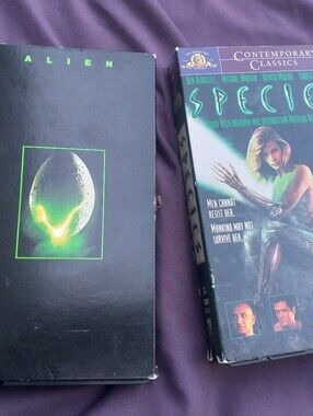 Fox Black and Purple Alien/Species VHS Set